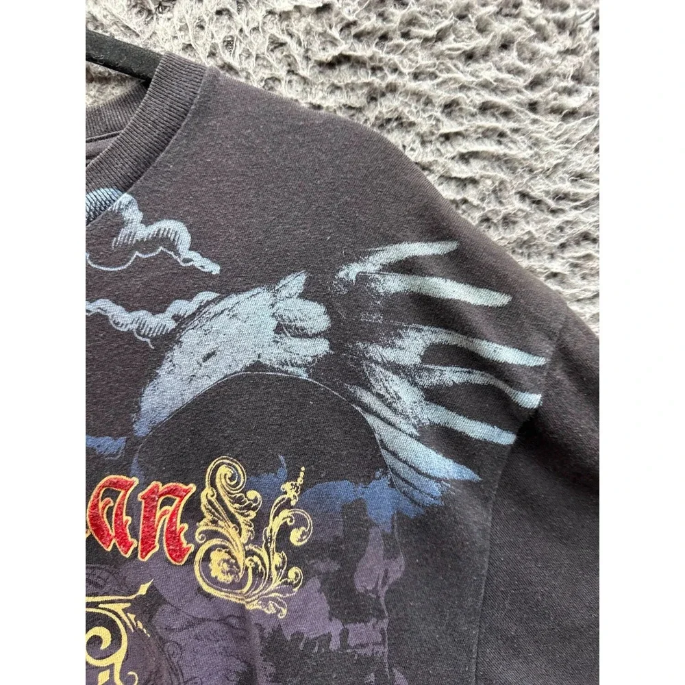 Vintage Y2K DC Comics Superman Returns Graphic Short Sleeve T-Shirt Black Size L